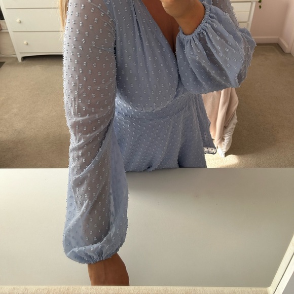 Blue Ruffle Dress - Picture 4 of 5